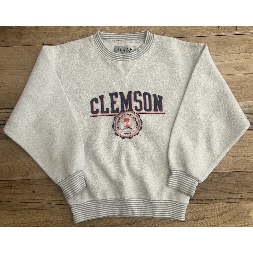 Vtg Clemson Tigers Inside Out Gear For Sports Youth M Sweatshirt